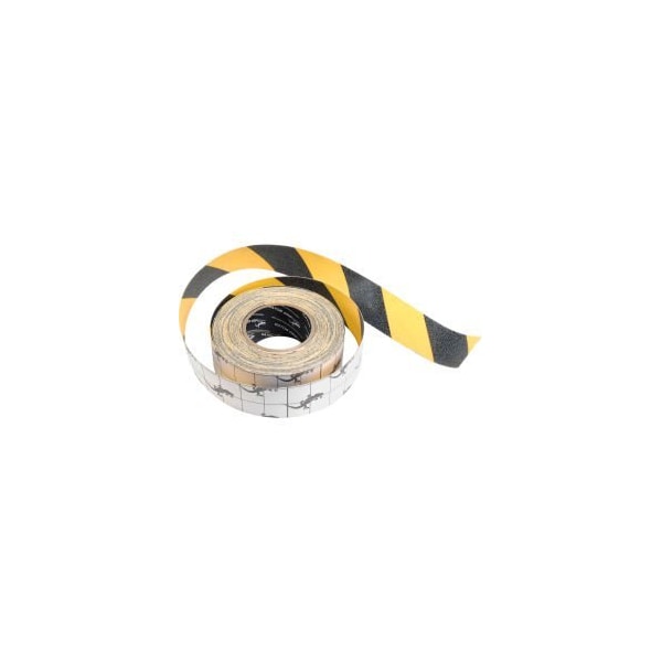 Top Tape And Label Anti-Slip Traction Yellow/Black Hazard Striped Tape Roll, 4" x 60' SG3904YB - main